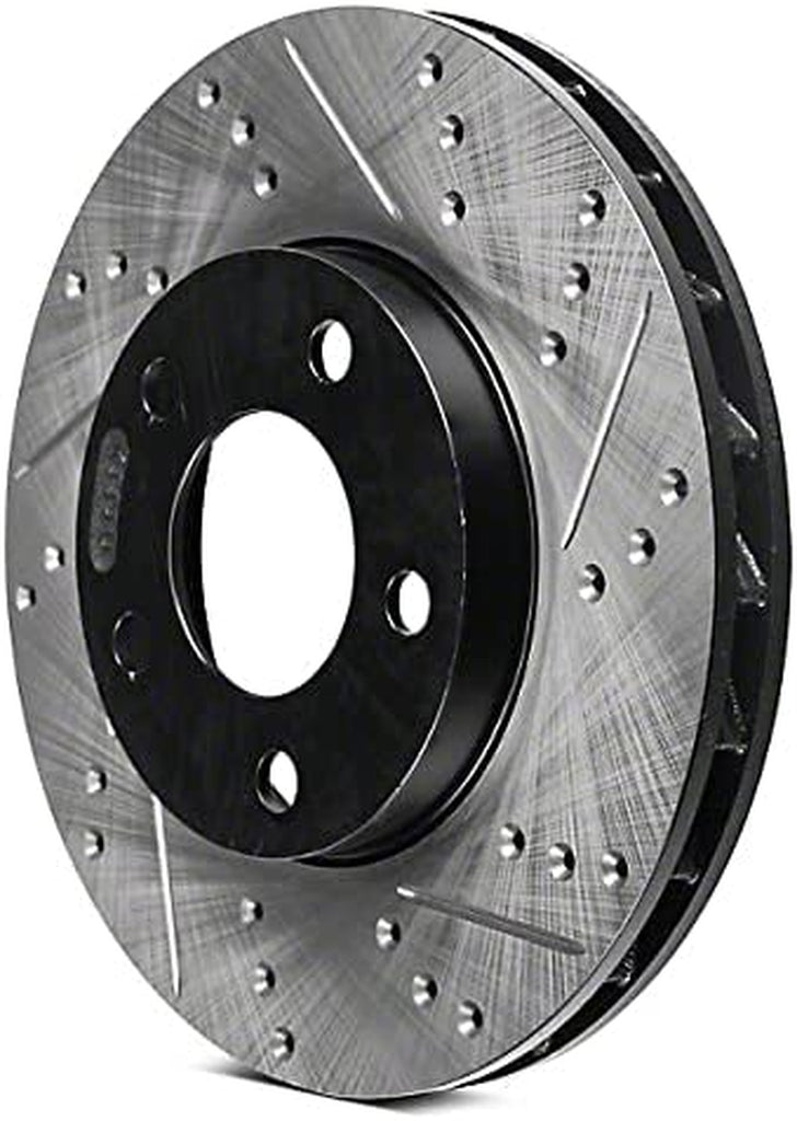 Stoptech 127.45048R Cross Drilled Slotted Disc Brake Rotor