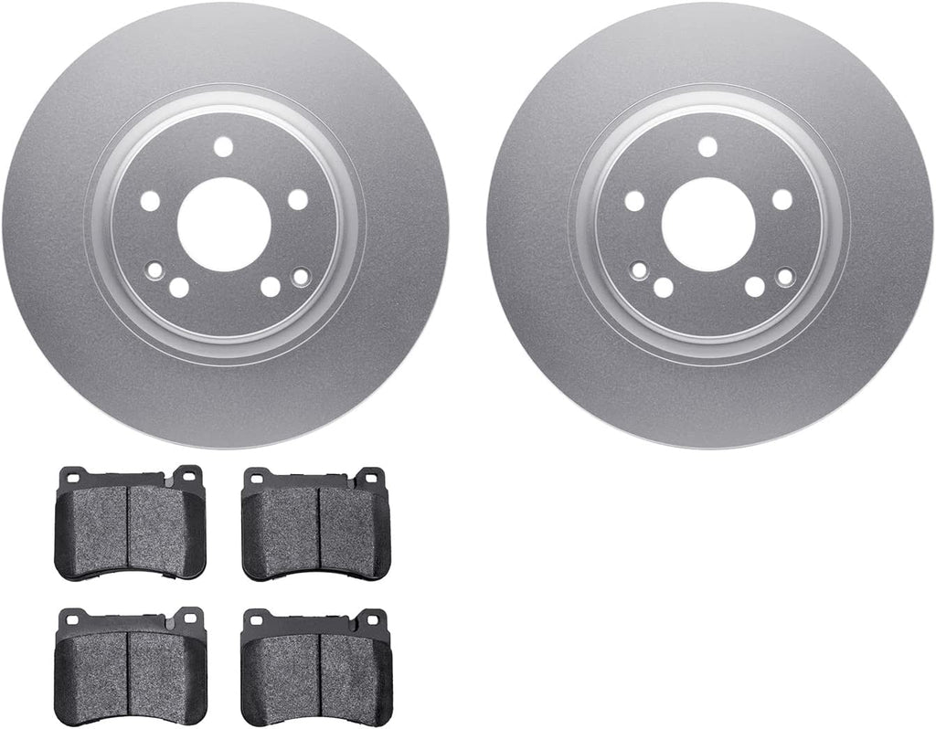 Front Geospec Brake Rotors with 5000 Euro Ceramic Brake Pads 4602-63042