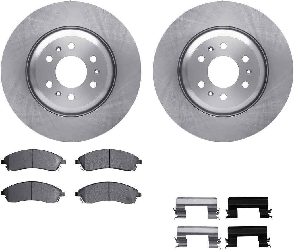 Front Brake Rotors with 5000 Advanced Brake Pads Includes Hardware 6512-46310