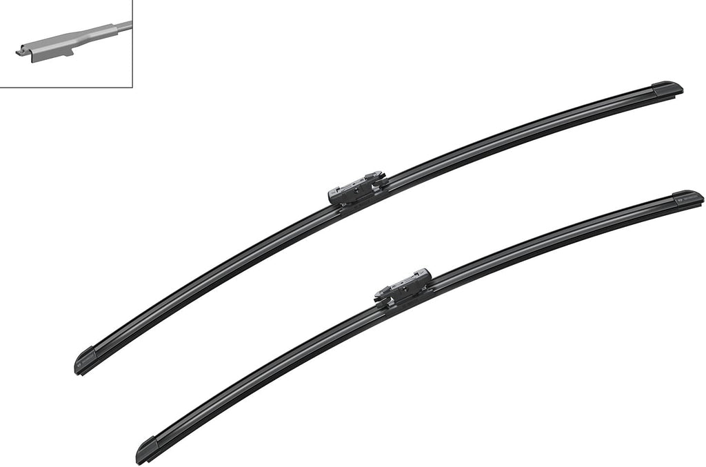Aerotwin A100S Flat Wiper Blades, Length: 700Mm/650Mm — 1 Pair of Front Brushes