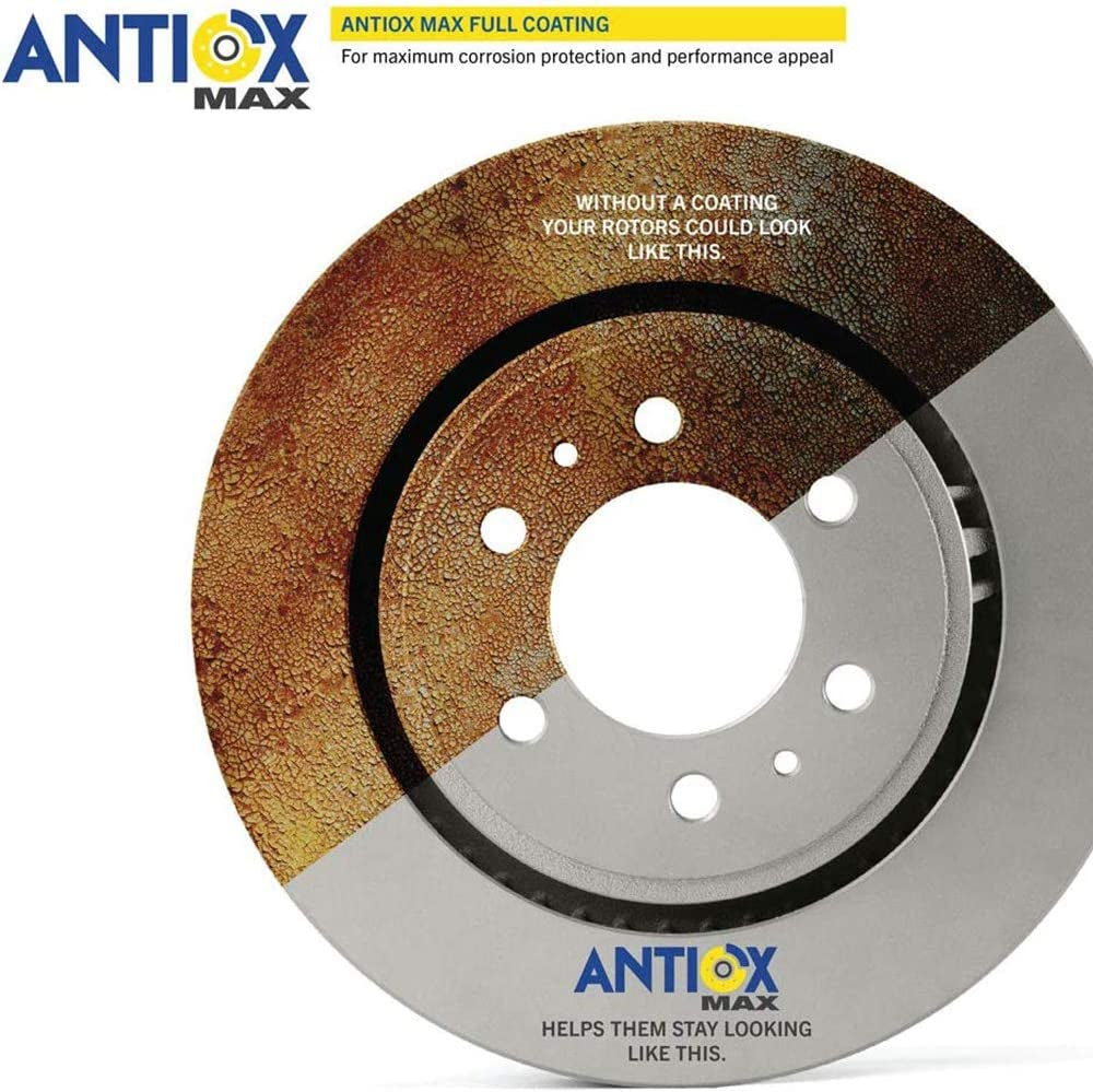 212470GY Premium Antiox Coated Front Brake Rotor Automotive Vehicle Replacement Part for Acura ILX, Honda Accord, Civic, CRV, Element