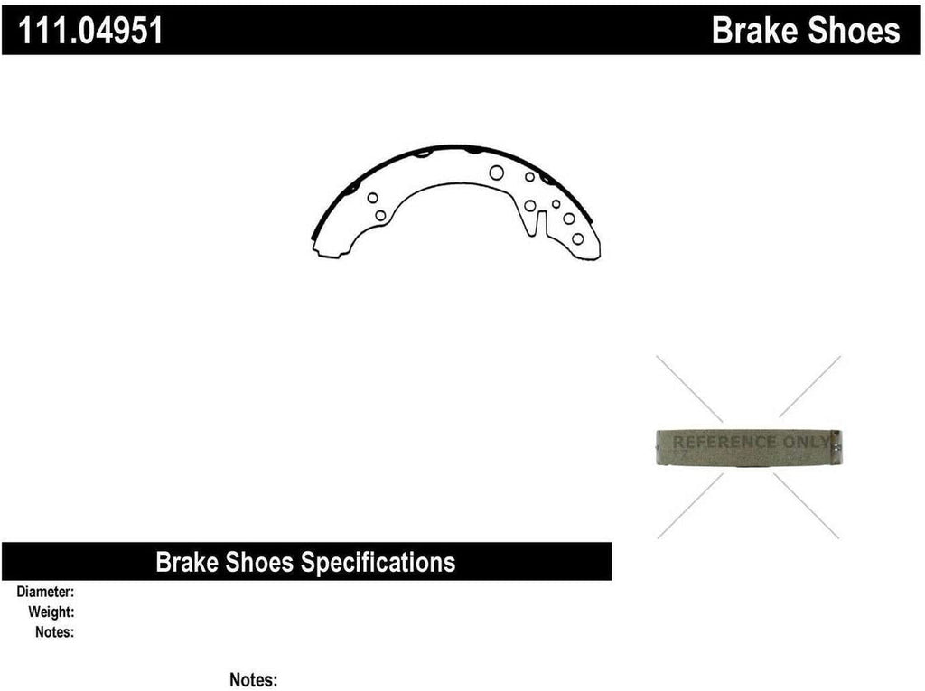 Parts 111.04951 Brake Shoe