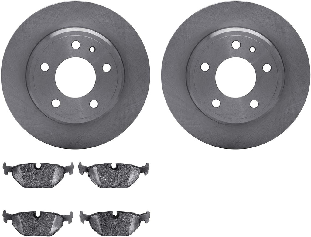 Rear Brake Rotors with 5000 Euro Ceramic Brake Pads 6602-31083