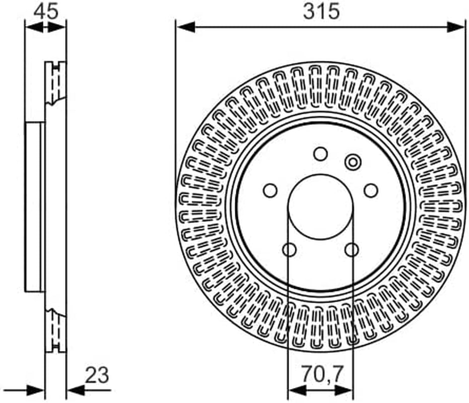 BD2185 Brake Discs - Rear Axle - ECE-R90 Certified - 1 Single Brake Disc