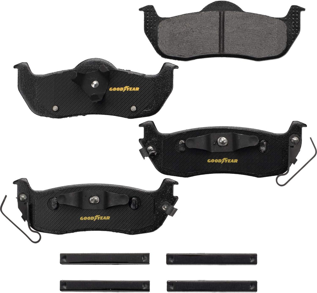 Rear Brake Rotors & Carbon-Ceramic Pads Kit for Jeep Commander Grand Cherokee