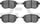 3000 Semi-Metallic Brake Pads 1311-0969-00-Front Set for 2003-2005 INFINITI FX35, 2003-2005 INFINITI FX45, 2003-2011 Nissan Murano, 2004-2008 Nissan Maxima, 2005-2006 Nissan
