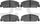 3000 Semi-Metallic Brake Pads 1311-0273-00-Front Set for 1984-1985 Honda Accord, 1988-1989 Honda CRX, 1988-2000 Honda Civic, 1993-1997 Honda Civic Del Sol