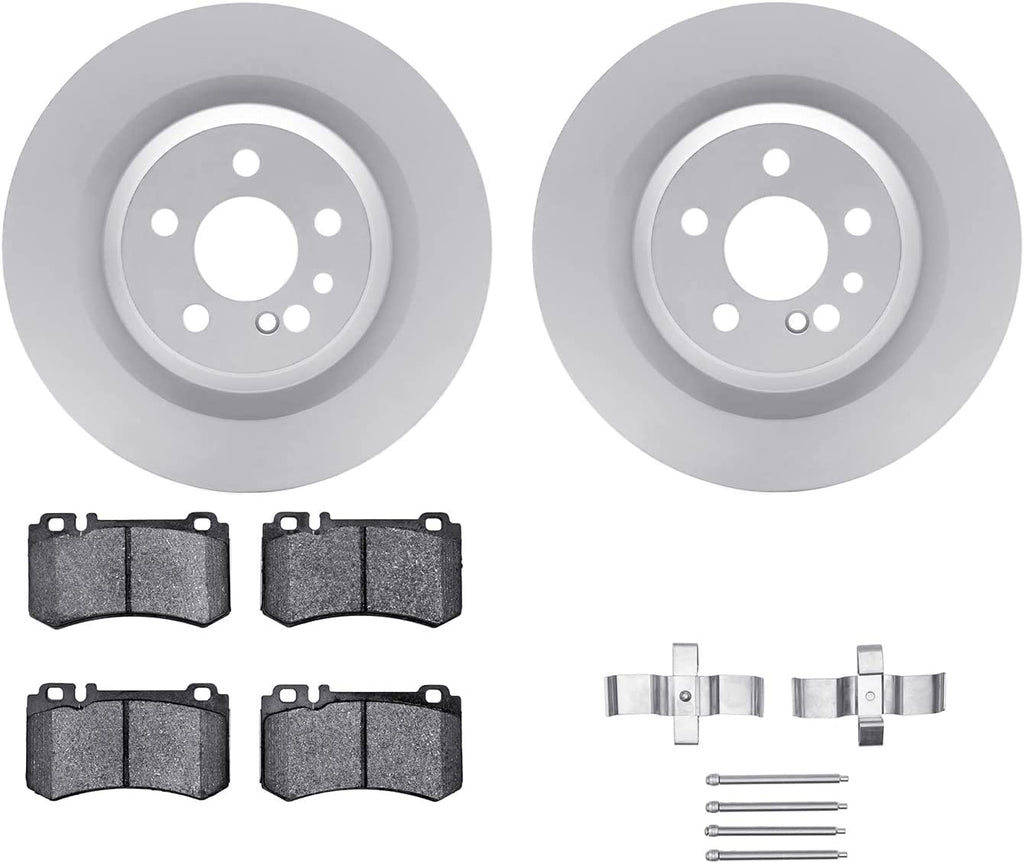 Rear Geospec Brake Rotors with 5000 Advanced Brake Pads Includes Hardware 4512-63163