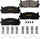 Brakes GYD1293 Premium Ceramic Automotive Front Disc Brake Pads Set Vehicle Replacement Part for Lexus Es300H, ES350, Toyota Avalon, & Camry