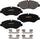 GYD1316 Automotive Carbon Ceramic Front Disc Brake Pads Set Vehicle Replacement Part for Dodge Sprinter, Freightliner Sprinter & More