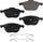 GYD1044 Premium Ceramic Automotive Front Disc Brake Pads Set Vehicle Replacement Part for Fiat Strada, Ford C-Max, Ecosport, & More