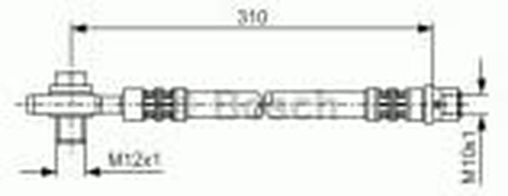 Brake Hose Compatible with Audi A6 Avant 4B VW Passat Variant B5.5 (SVW) 1996-2006