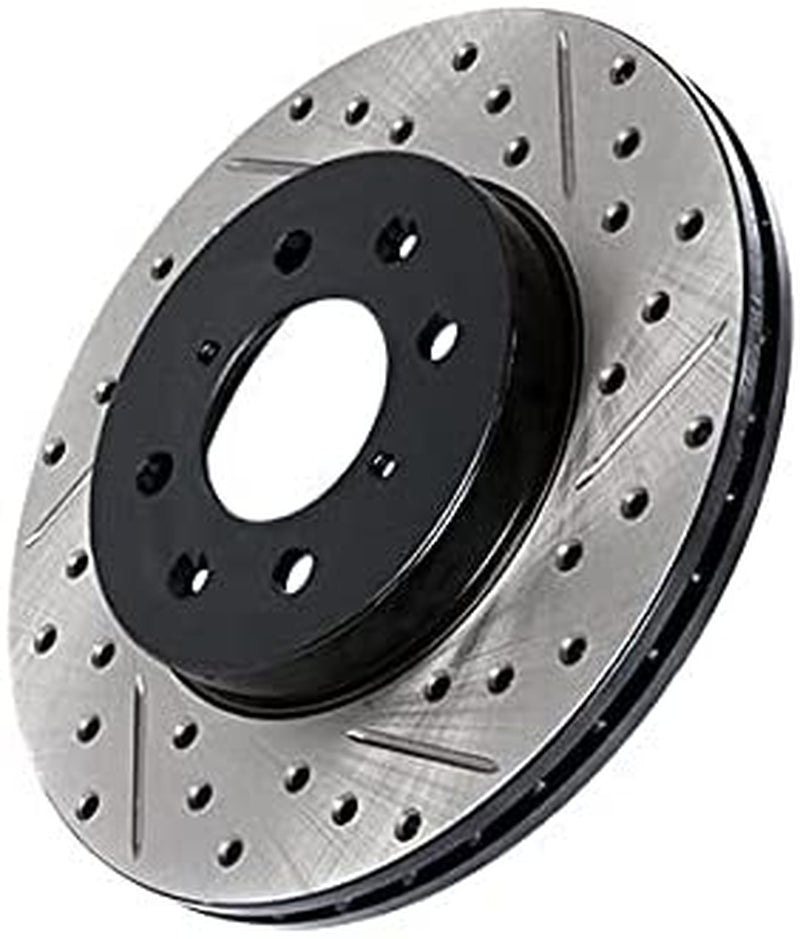Stoptech 127.45048R Cross Drilled Slotted Disc Brake Rotor