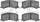 3000 Ceramic Brake Pads 1310-0677-00-Front Set for 1995-2002 Suzuki Esteem