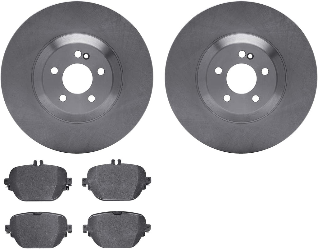 Rear Brake Rotors with 5000 Advanced Brake Pads 6502-63563