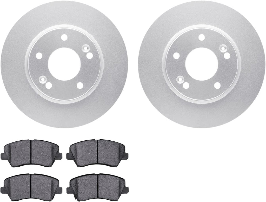 Front Geospec Brake Rotors with 5000 Advanced Brake Pads 4502-03143
