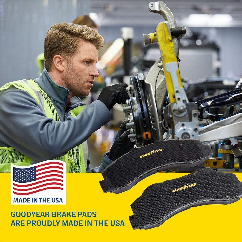 GYD606 Truck & SUV Carbon Ceramic Rear Disc Brake Pads Set Vehicle Replacement Part for Lexus GX460, GX470, LX450, and More
