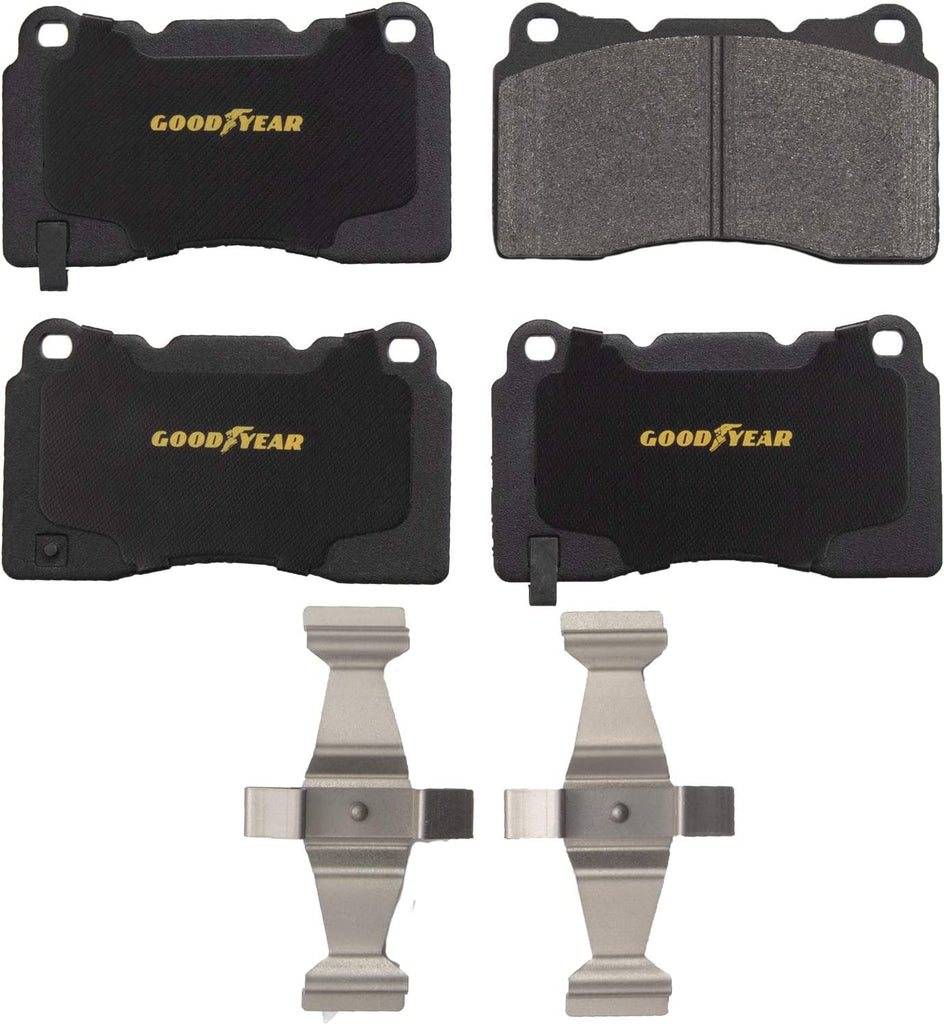 Premium Front Semi Metallic Brake Pads for Ford Chevy & More Goodyear GYD1001