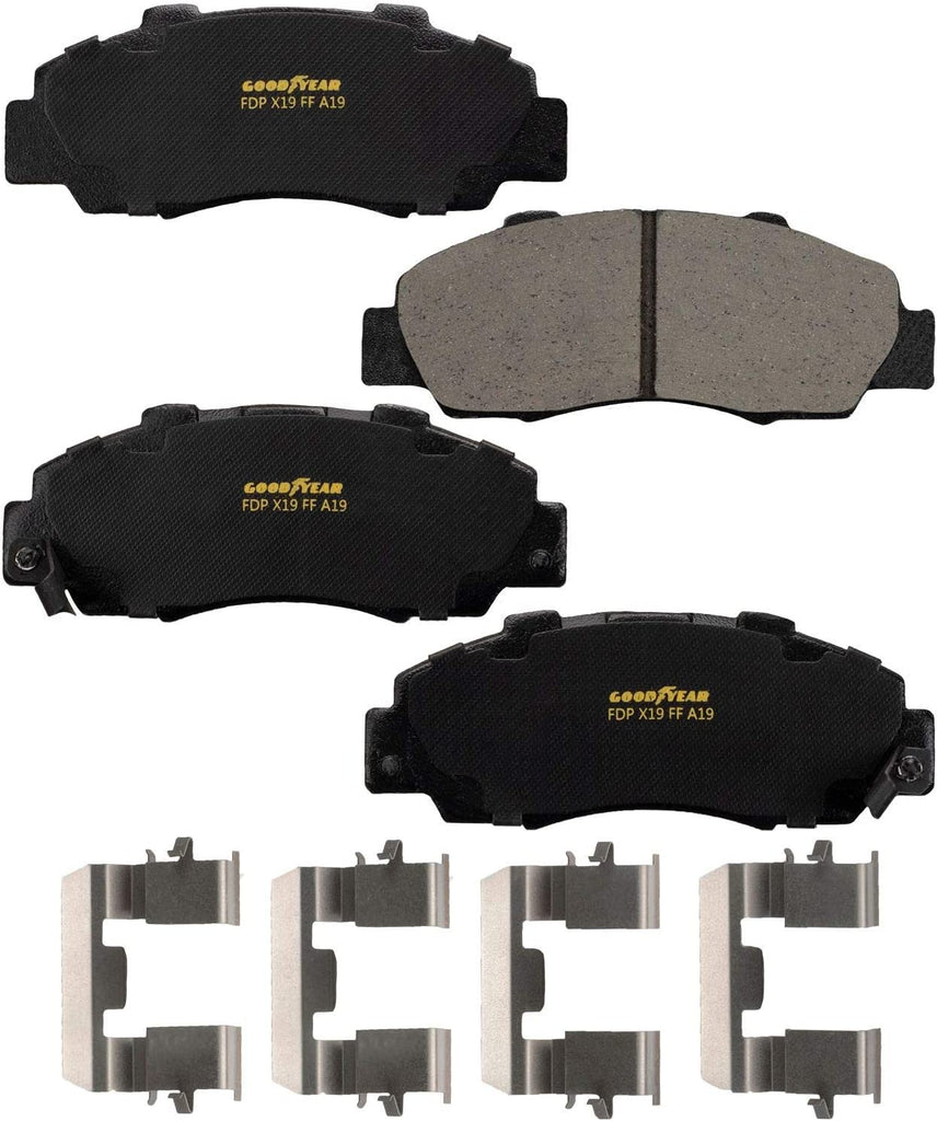 GYD503 Premium Ceramic Automotive Front Disc Brake Pads Set Vehicle Replacement Part for Acura CL, Integra, Legend, NSX & More