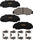 GYD503 Premium Ceramic Automotive Front Disc Brake Pads Set Vehicle Replacement Part for Acura CL, Integra, Legend, NSX & More