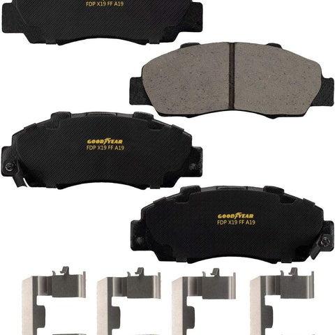 GYD503 Premium Ceramic Automotive Front Disc Brake Pads Set Vehicle Replacement Part for Acura CL, Integra, Legend, NSX & More