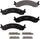 GYD821 Premium Carbon Ceramic Automotive Front Disc Brake Pads Set Vehicle Replacement Part for Dodge Ram 2500, 3500, and 4000