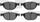 5000 Euro Ceramic Brake Pads 1600-1409-00-Front Set