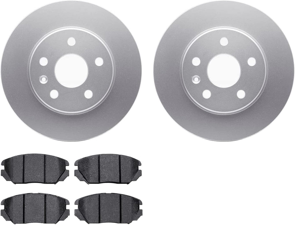 Front Geospec Brake Rotors with 5000 Advanced Brake Pads 4502-45047