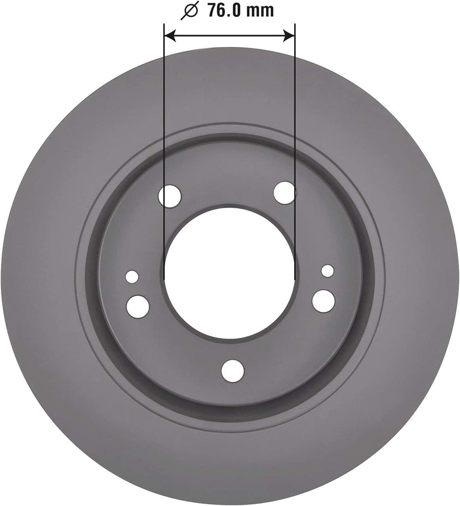 2138076GY Truck and SUV Premium Antiox Coated Rear Brake Rotor Automotive Vehicle Replacement Part