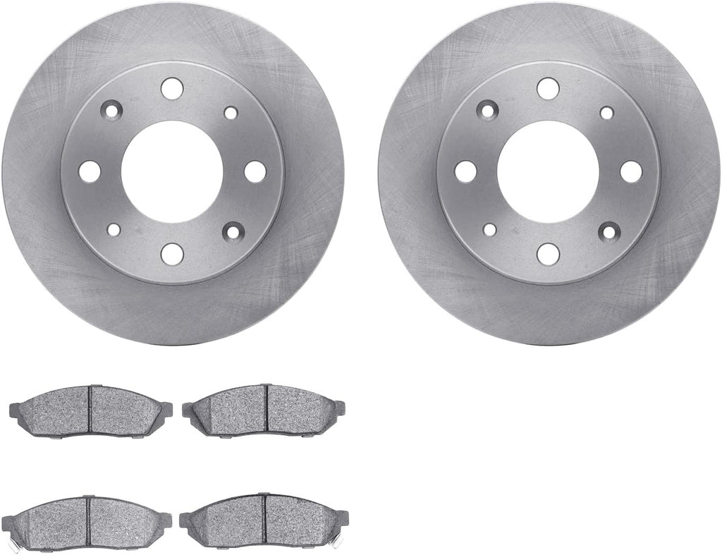 Front Brake Rotors with 5000 Advanced Brake Pads 6502-59126