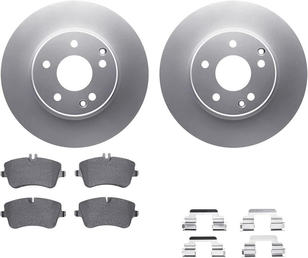 Front Geospec Brake Rotors with 5000 Euro Ceramic Brake Pads Includes Hardware 4612-63030