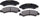 GYD1033 Premium Ceramic Automotive Rear Disc Brake Pads Set Vehicle Replacement Part for Cobalt, HHR, Malibu, Pontiac G5, and More