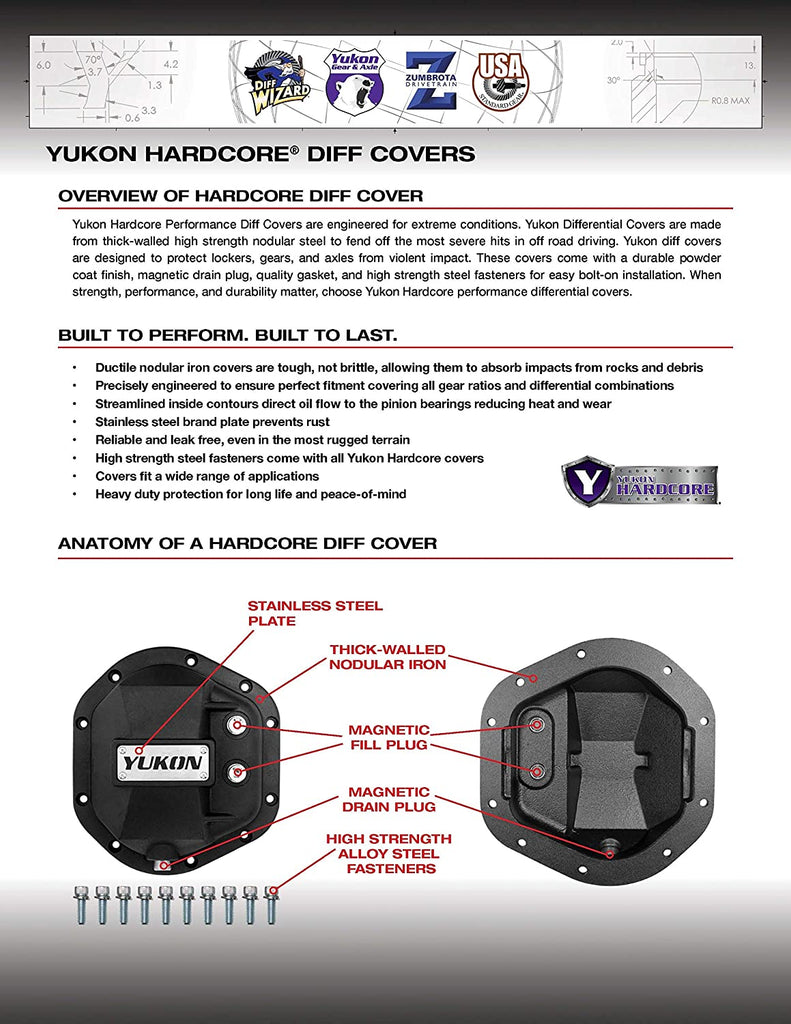(YP C5-F10.5) Steel Cover for Ford 10.5" Differential