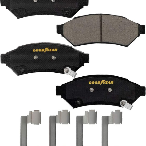 GYD1075 Premium Ceramic Automotive Front Disc Brake Pads Set Replacement Part for Buick Allure, Lacrosse, Pontiac Grand Prix, & More