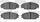 5000 Euro Ceramic Brake Pads 1600-0829-00-Front Set for 2000-2009 Honda S2000, 2002-2006 Acura RSX, 2006-2011 Honda Civic, 2007 Acura CSX