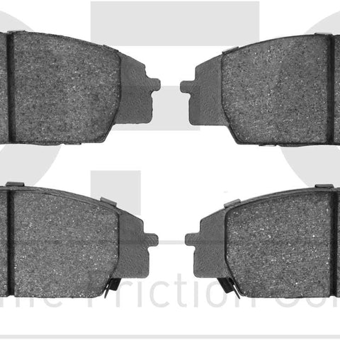 5000 Euro Ceramic Brake Pads 1600-0829-00-Front Set for 2000-2009 Honda S2000, 2002-2006 Acura RSX, 2006-2011 Honda Civic, 2007 Acura CSX