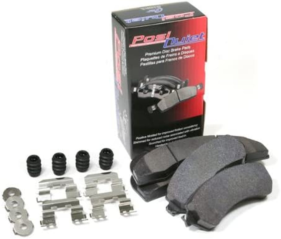 Posi Quiet Ceramic Front and Rear Brake Pads Compatible for 2001-2006 BMW X5 3.0I All Will Not Fit 4.6Is.