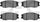 5000 Advanced Brake Pads - Ceramic 1551-1013-00-Front Set for 2004-2005 Hyundai XG350, 2004-2006 Kia Amanti