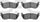 3000 Semi-Metallic Brake Pads 1311-0881-00-Rear Set for 2002-2005 Ford Explorer, 2002-2005 Mercury Mountaineer