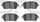 5000 Advanced Brake Pads - Ceramic 1552-0822-00-Front Set for 2000 Toyota Celica, 2004-2006 Scion Xa, 2004-2006 Scion Xb, 2004-2009 Toyota Prius