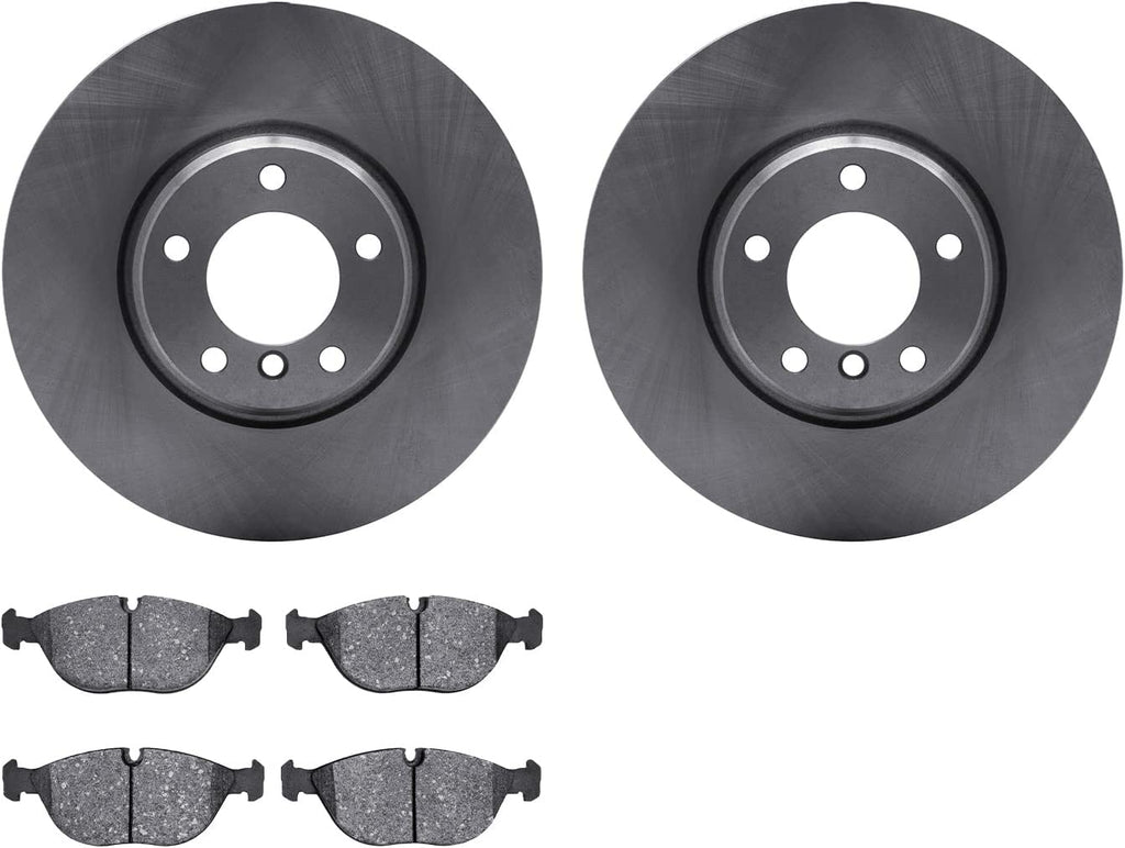 Front Brake Rotors with 5000 Advanced Brake Pads 6502-31288
