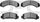 3000 Semi-Metallic Brake Pads 1311-0387-00-Front Set
