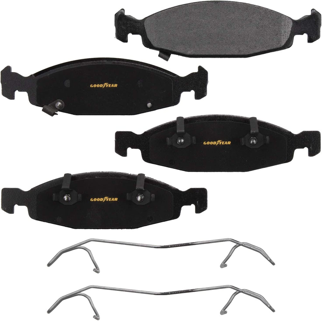 GYD790 Premium Carbon Ceramic Automotive Front Disc Brake Pads Set Vehicle Replacement Part for Grand Cherokee 1999-2002