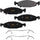 GYD790 Premium Carbon Ceramic Automotive Front Disc Brake Pads Set Vehicle Replacement Part for Grand Cherokee 1999-2002