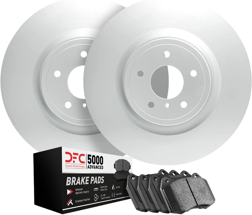 Rear GEOMET Brake Rotors with 5000 Advanced Brake Pads 9502-63204