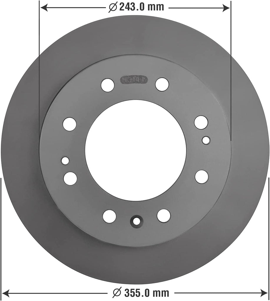 Front Brake Rotors & Carbon-Ceramic Pads Kit for Chevy Silverado 2500 3500 HD