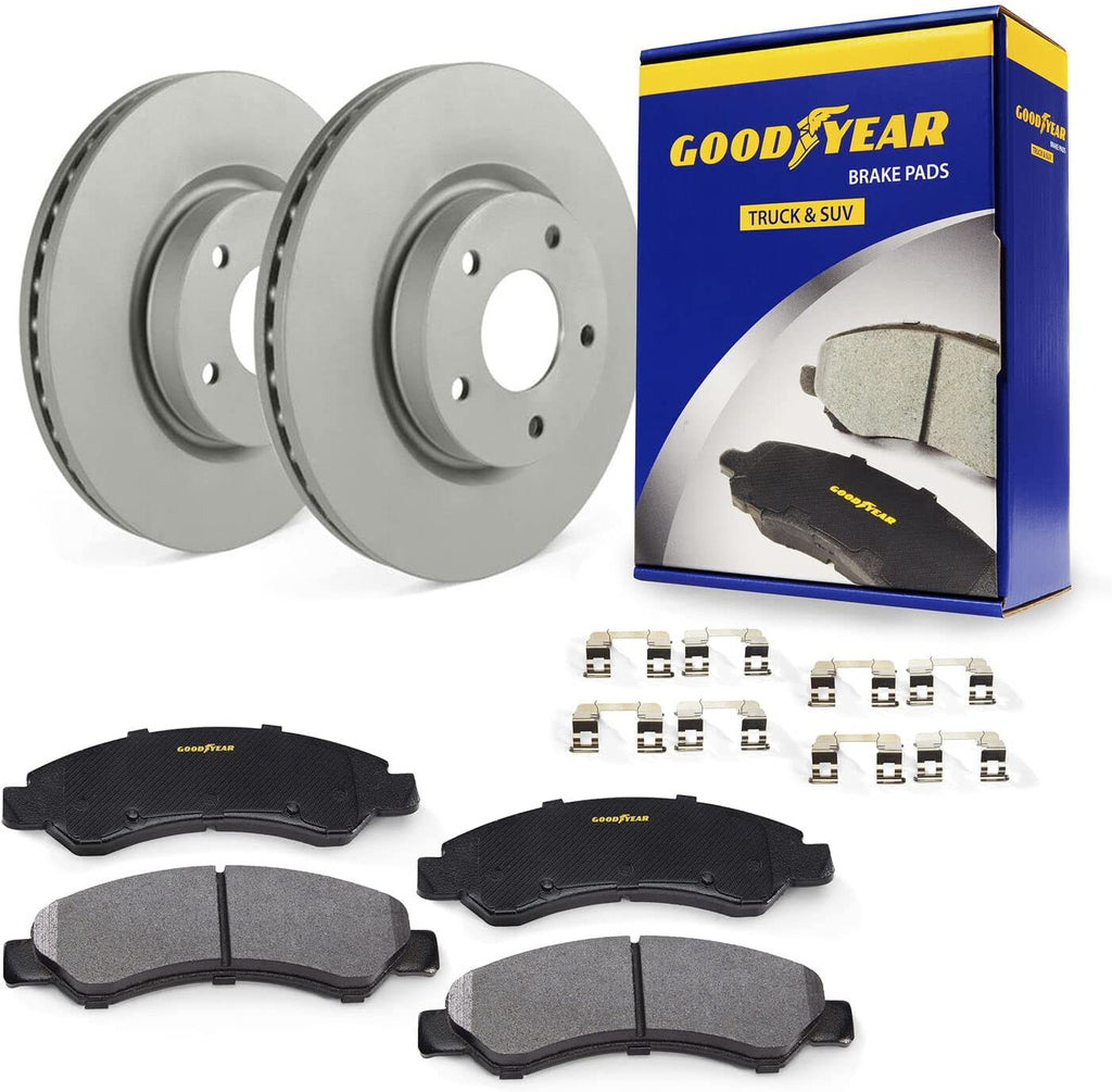 Front Brake Rotors & Ceramic Pads for 12-19 Nissan March Versa 14-19 Versa Note