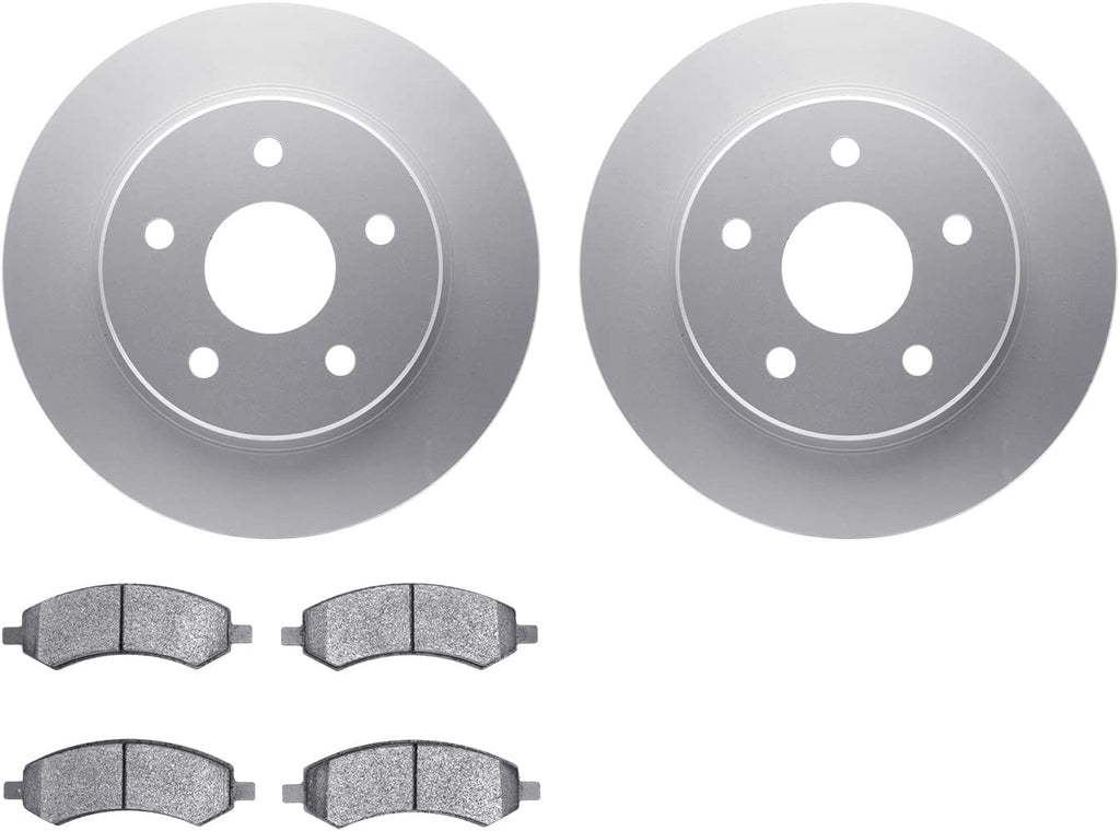 Front Geospec Brake Rotors with Ultimate Duty Performance Brake Pads 4402-40010