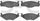 3000 Semi-Metallic Brake Pads 1311-0569-00-Front Set for 1984 Volkswagen Rabbit Convertible, 1984-1989 Volkswagen Scirocco, 1985-1992 Volkswagen Golf, 1985-1993 Volkswagen