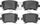 5000 Advanced Brake Pads - Low Metallic 1552-1108-00-Rear Set